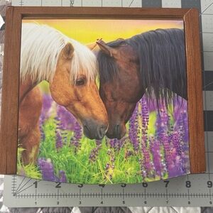Wooden Horse-Themed Storage Box